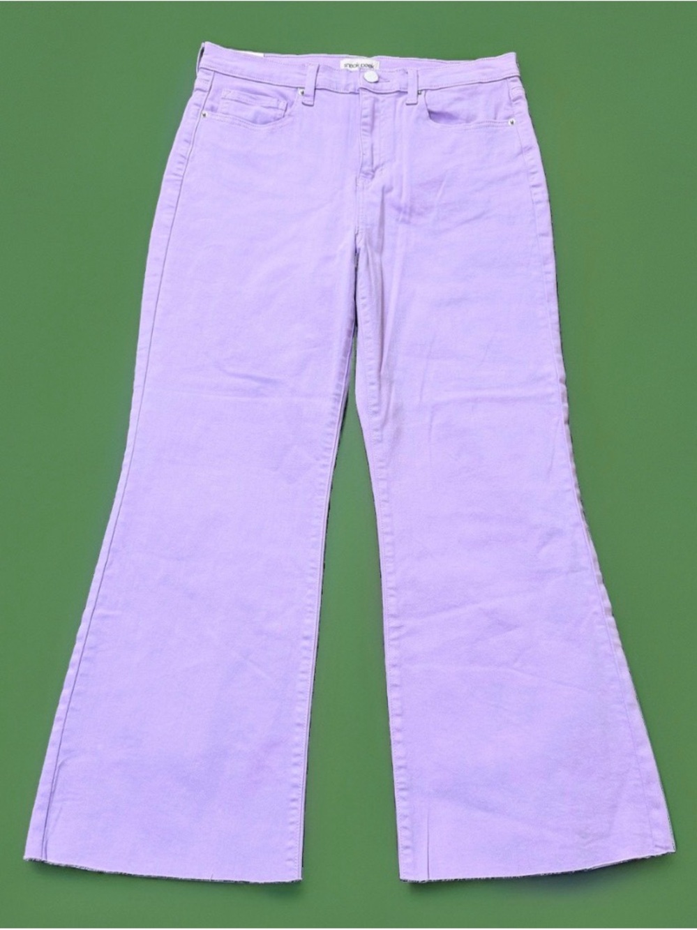 Sneak Peek High Rise Kick Flare Jeans NWT 11 W30 Purple Lavender SP-P11819LI